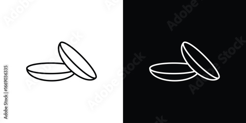 contact lenses icon. Signs and symbols for mobile app, UI, UX