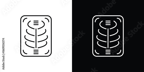 X ray icon. Signs and symbols for mobile app, UI, UX