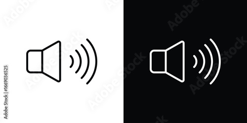 Wallpaper Mural Volume icon. Signs and symbols for mobile app, UI, UX Torontodigital.ca