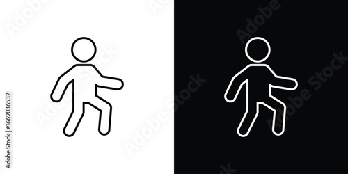 Walking icon. Signs and symbols for mobile app, UI, UX