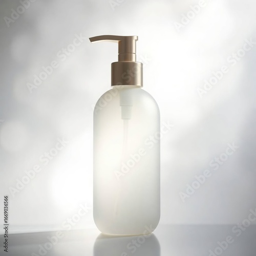 Frosted Glass Pump Bottle. (2)