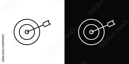 Target icon. Signs and symbols for mobile app, UI, UX