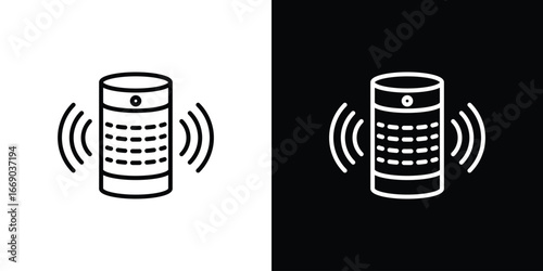 Smart speaker icon. Signs and symbols for mobile app, UI, UX