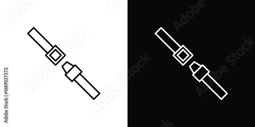 Seatbelt icon. Signs and symbols for mobile app, UI, UX
