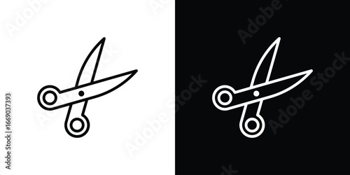 Scissors icon. Signs and symbols for mobile app, UI, UX