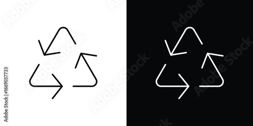 Recycle icon. Signs and symbols for mobile app, UI, UX