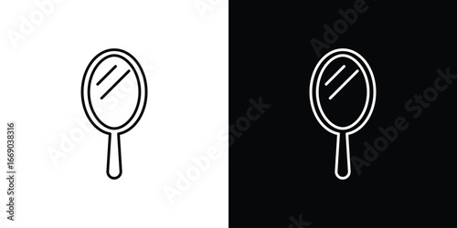 Mirror icon. Signs and symbols for mobile app, UI, UX