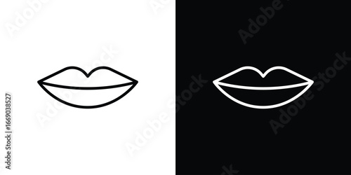 Lips icon. Signs and symbols for mobile app, UI, UX