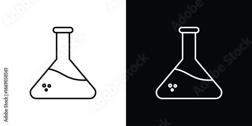 Lab flask icon. Signs and symbols for mobile app, UI, UX
