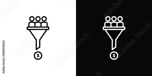 Lead conversion icon. Signs and symbols for mobile app, UI, UX