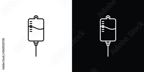 IV drip icon. Signs and symbols for mobile app, UI, UX