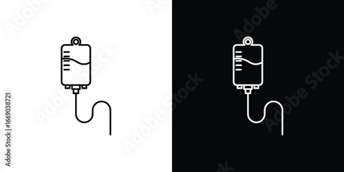 IV bag icon. Signs and symbols for mobile app, UI, UX