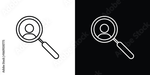 Hiring icon. Signs and symbols for mobile app, UI, UX