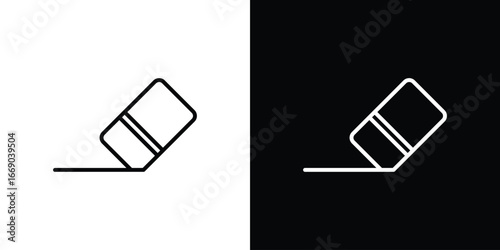 Eraser icon. Signs and symbols for mobile app, UI, UX