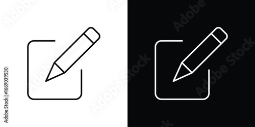 Edit icon. Signs and symbols for mobile app, UI, UX