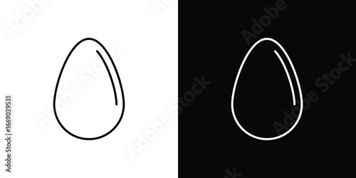Egg icon. Signs and symbols for mobile app, UI, UX