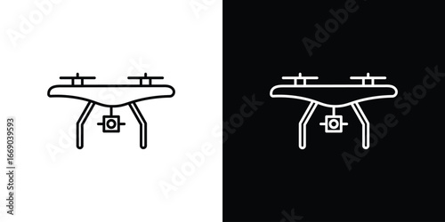 Drone icon. Signs and symbols for mobile app, UI, UX