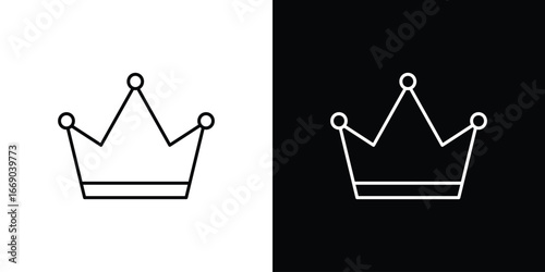 Crown icon. Signs and symbols for mobile app, UI, UX
