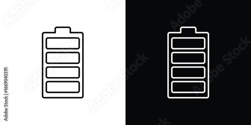 Battery icon. Signs and symbols for mobile app, UI, UX