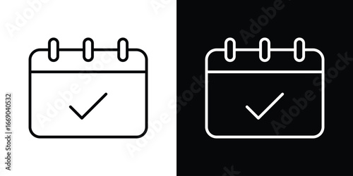 Appointment icon. Signs and symbols for mobile app, UI, UX