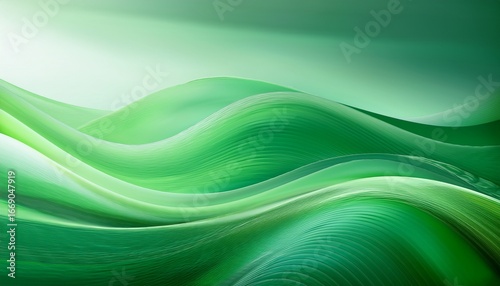 soft green waves create an elegant soothing background with smo