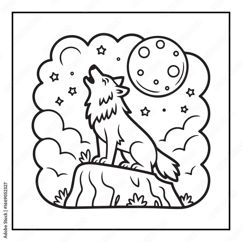 Obraz premium Bold and easy cute halloween coloring pages, vectors, illustration, line art, black & white deasgns, halloween coloring book, halloween coloring pages, halloween elements