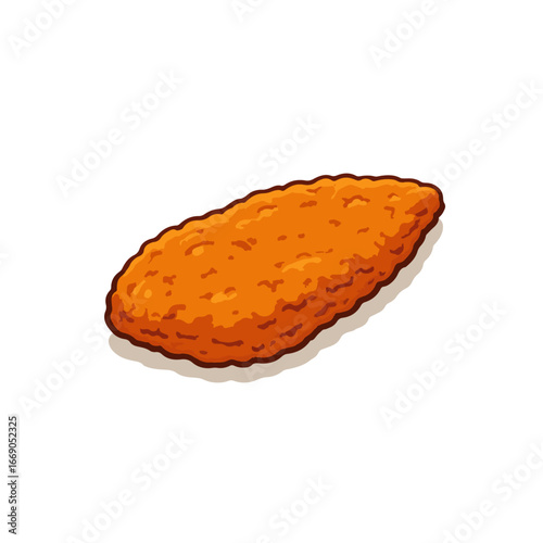 Fresh Chicken Fillet Isolated on White Background