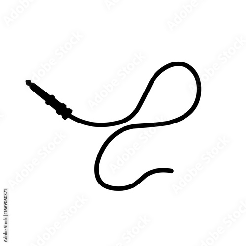 black audio cable icon
