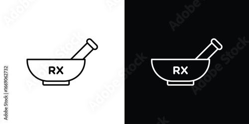RX icon. Simple element illustration.