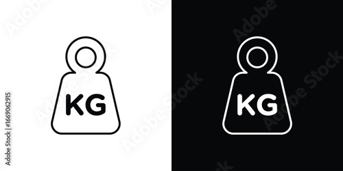 Weight icon. Simple element illustration.