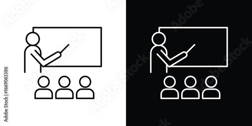 Training icon. Simple element illustration.