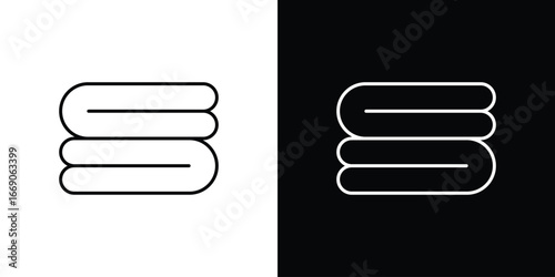 Towels icon. Simple element illustration.