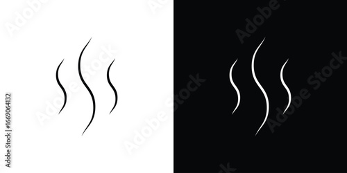 Smoke steam icon. Simple element illustration.