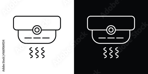 Smoke detector icon. Simple element illustration.