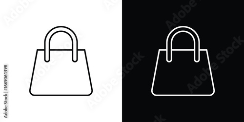 Shopping bag icon. Simple element illustration.