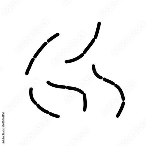 probiotic lactobacillus bacteria icon