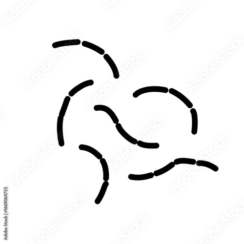 probiotic lactobacillus bacteria icon