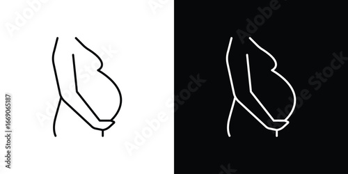 Pregnancy icon. Simple element illustration.