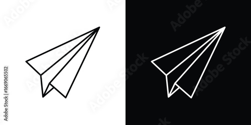Paper plane icon. Simple element illustration.