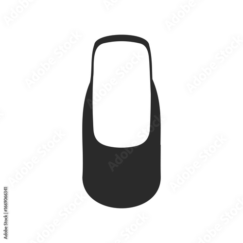 Minimalist black tank top icon: sleek and simple design for fashion graphics