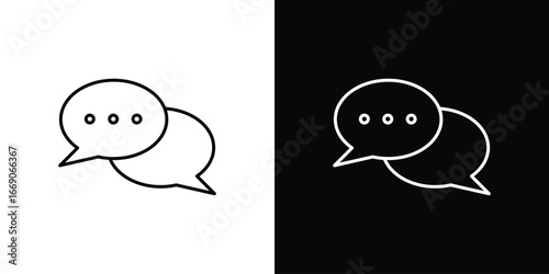 Live chat icon. Simple element illustration.