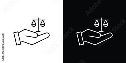 Law icon. Simple element illustration.