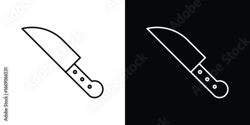 knife icon. Simple element illustration.