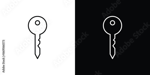 key icon. Simple element illustration.