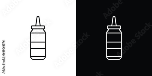 Ketchup icon. Simple element illustration.