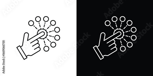 Interaction icon. Simple element illustration.