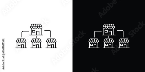 Franchise icon. Simple element illustration.