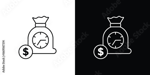 Fixed deposit icon. Simple element illustration.