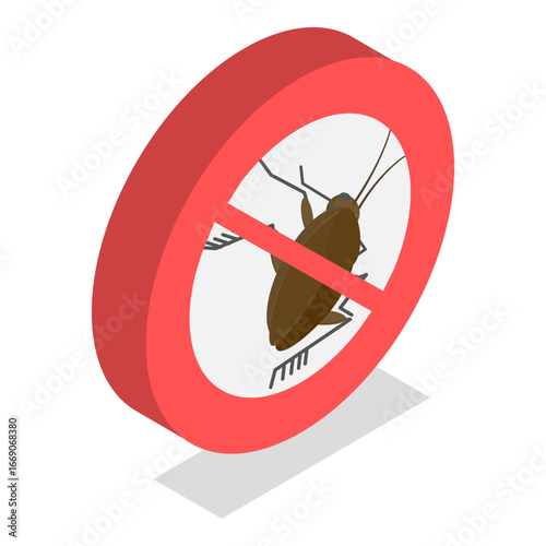 3D Isometric Flat Vector Illustration of Disinfection Service, Safe And Healthy Environment. Item 2