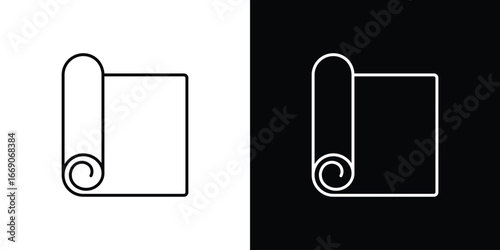 Construction film roll icon. Simple element illustration.
